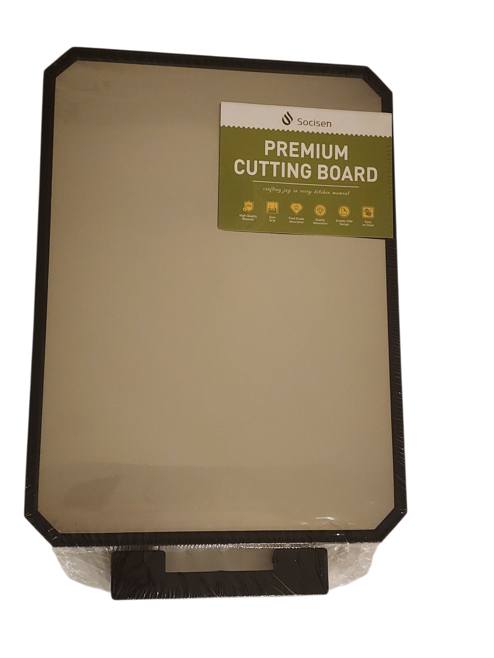 Socisen Stainless Steel Cutting Board, Double Sided, NEW
